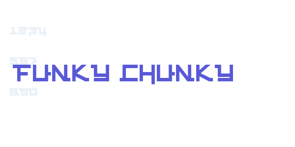 FUNKY CHUNKY font