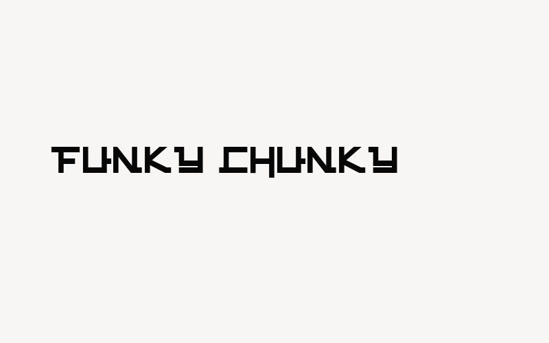 FUNKY CHUNKY Font