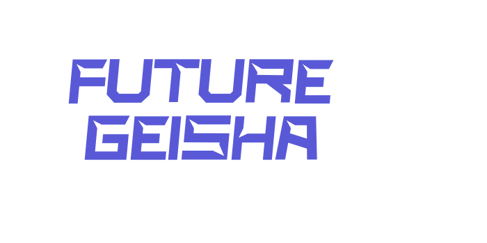 FUTURE GEISHA Font Download