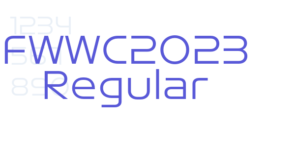 FWWC2023 Regular font free