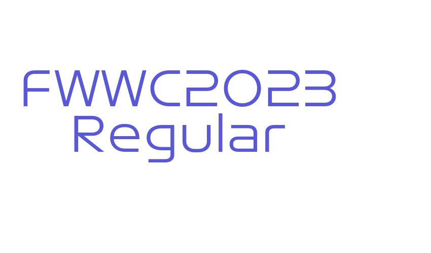 FWWC2023 Regular Font