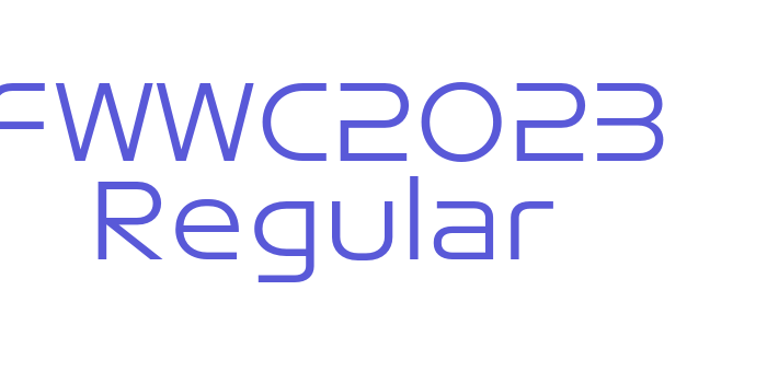 FWWC2023 Regular Font