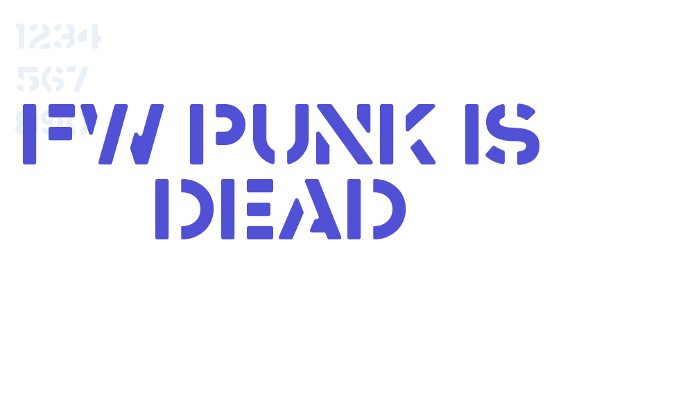 FW Punk Is Dead-font-download