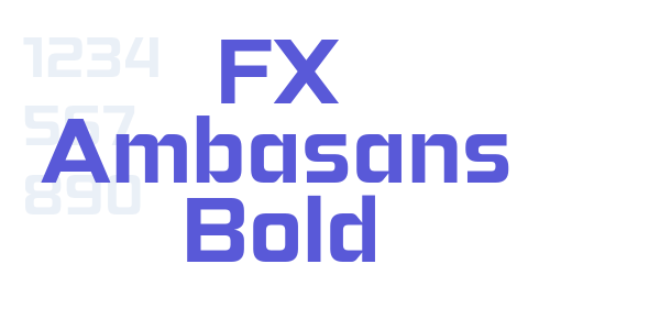 FX Ambasans Bold font free