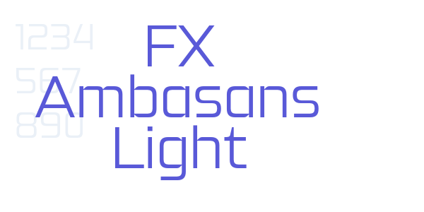 FX Ambasans Light font free