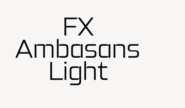 FX Ambasans Light Font