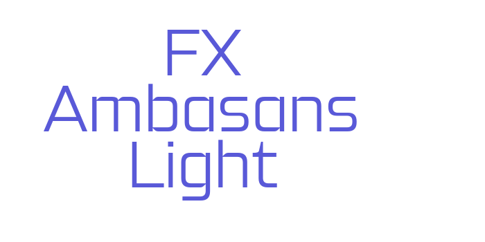 FX Ambasans Light Font Download