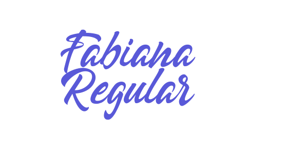 Fabiana Regular font free