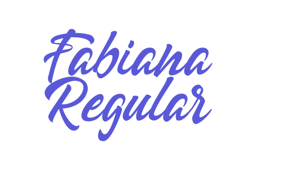 Fabiana Regular font free