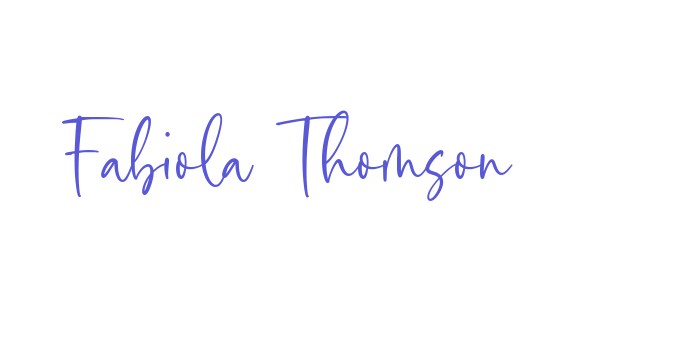 Fabiola Thomson Font