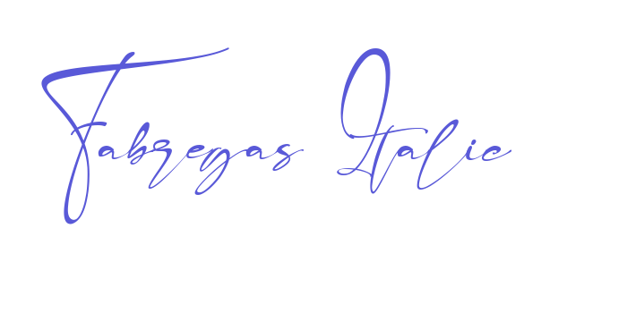 Fabregas Italic Font Download