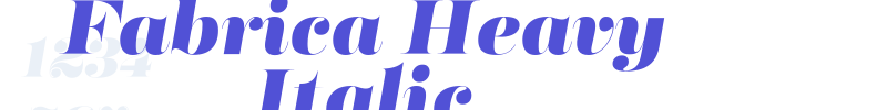 Fabrica Heavy Italic-font