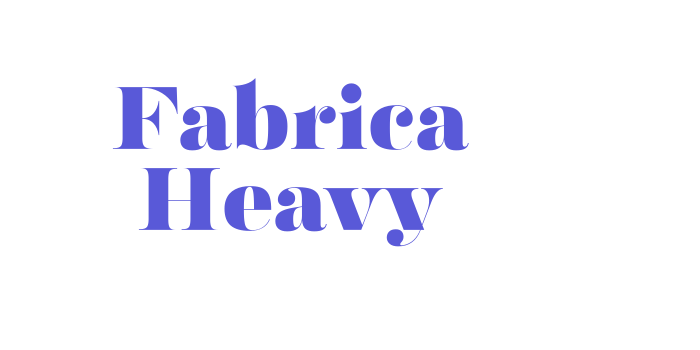 Fabrica Heavy Font Download