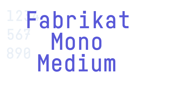 Fabrikat Mono Medium font free