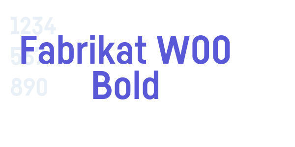 Fabrikat W00 Bold font free