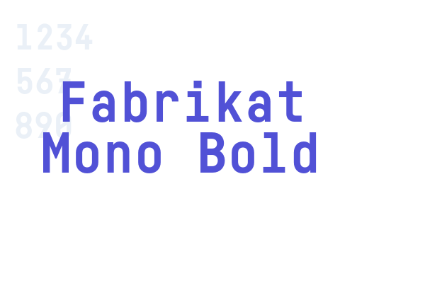 Fabrikat Mono Bold