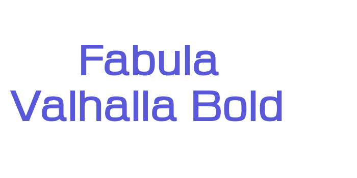 Fabula Valhalla Bold Font