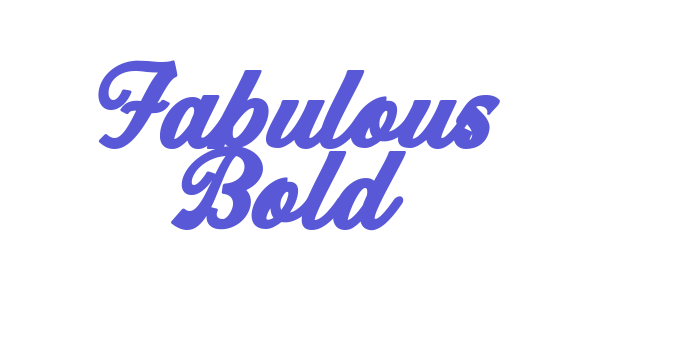 Fabulous Bold Font Download