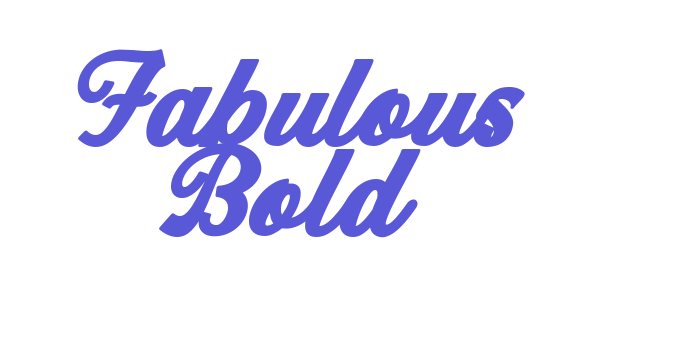 Fabulous Bold Font