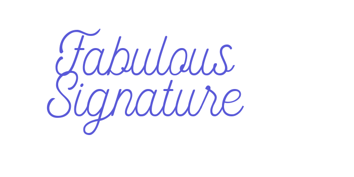 Fabulous Signature Font Download