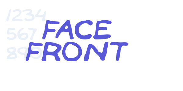 Face Front font free