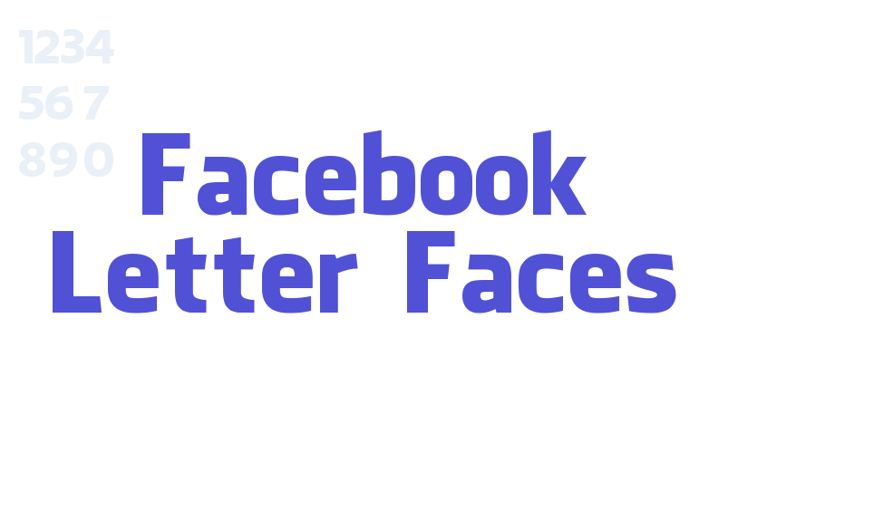 Facebook Letter Faces-font-download