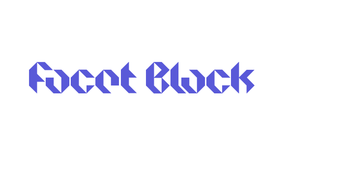 Facet Black Font Download