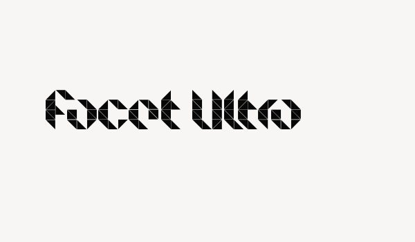 Facet Ultra Font