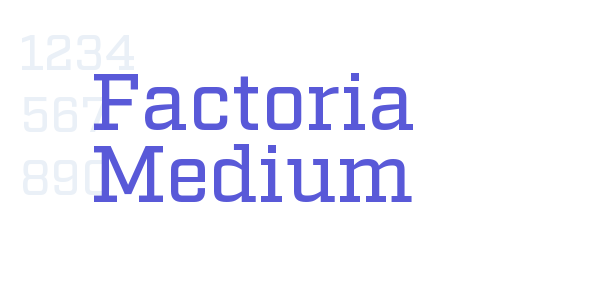 Factoria Medium font free