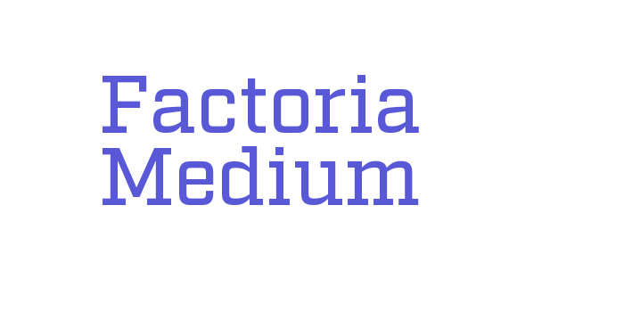 Factoria Medium Font Download