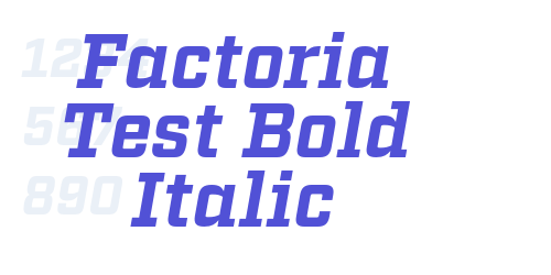 Factoria Test Bold Italic-font-download