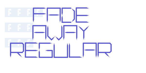 Fade Away Regular font free