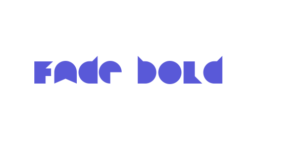 Fade Bold font