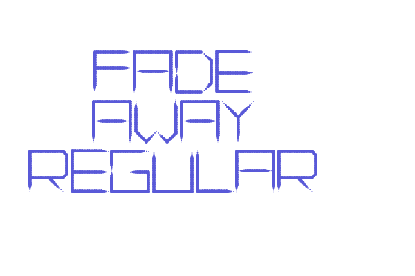 Fade Away Regular Font