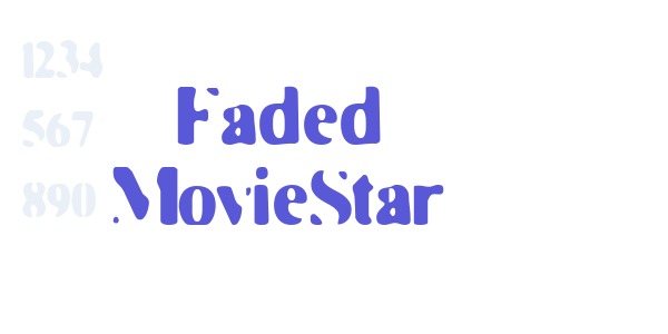 Faded MovieStar font free