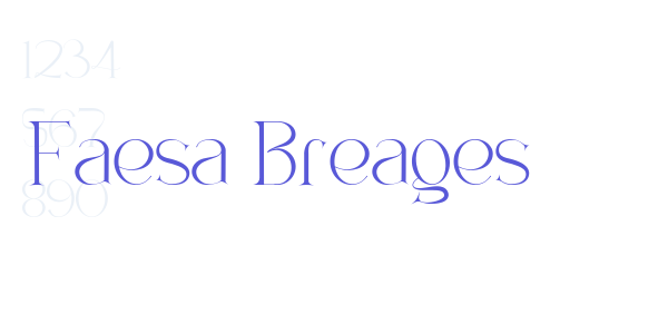 Faesa Breages font free