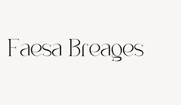 Faesa Breages Font