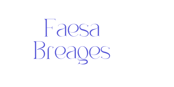 Faesa Breages Font