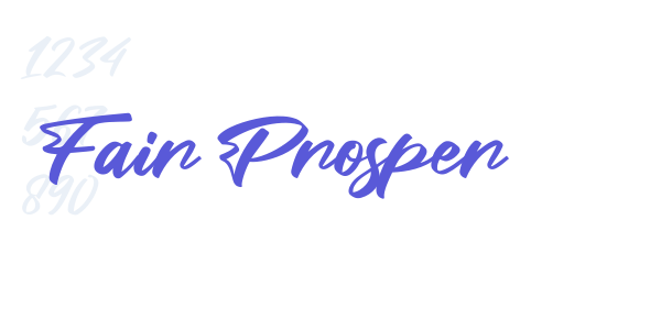 Fair Prosper font free