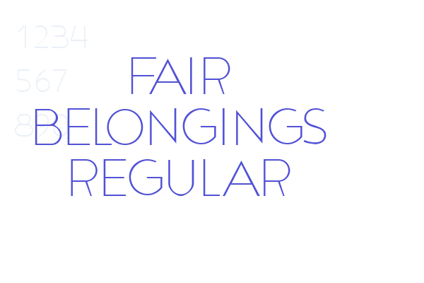 Fair Belongings Regular