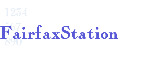 FairfaxStation font free