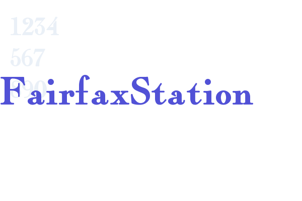 FairfaxStation Font Download