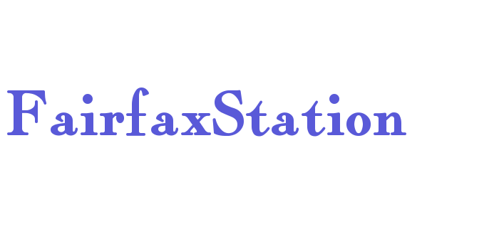 FairfaxStation Font Download