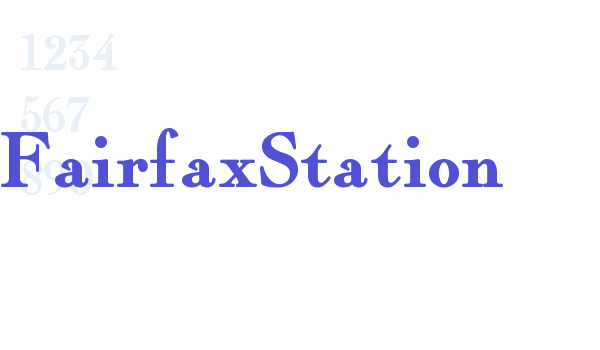 FairfaxStation font download