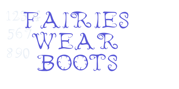 Fairies Wear Boots font