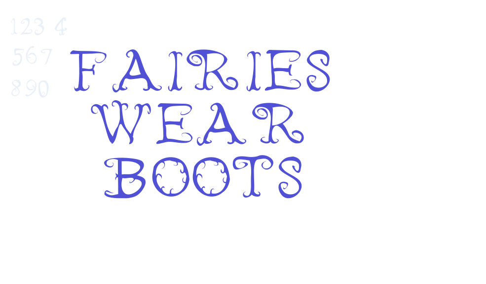 Fairies Wear Boots-font-download