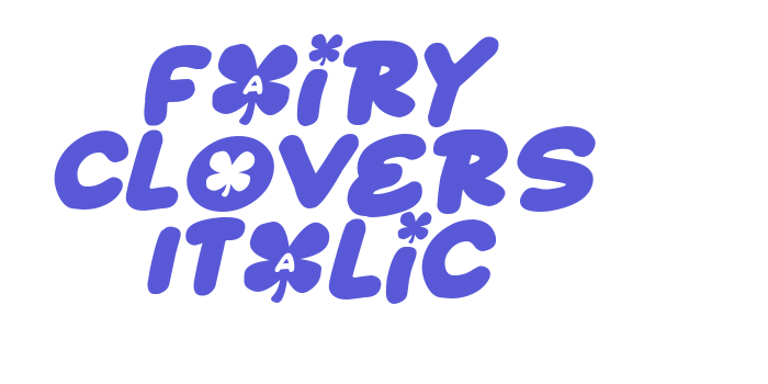 Fairy Clovers Italic Font Download