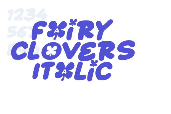 Fairy Clovers Italic