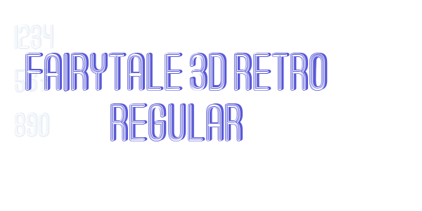 Fairytale 3D Retro Regular font free