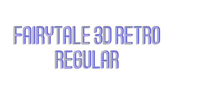 Fairytale 3D Retro Regular Font Download